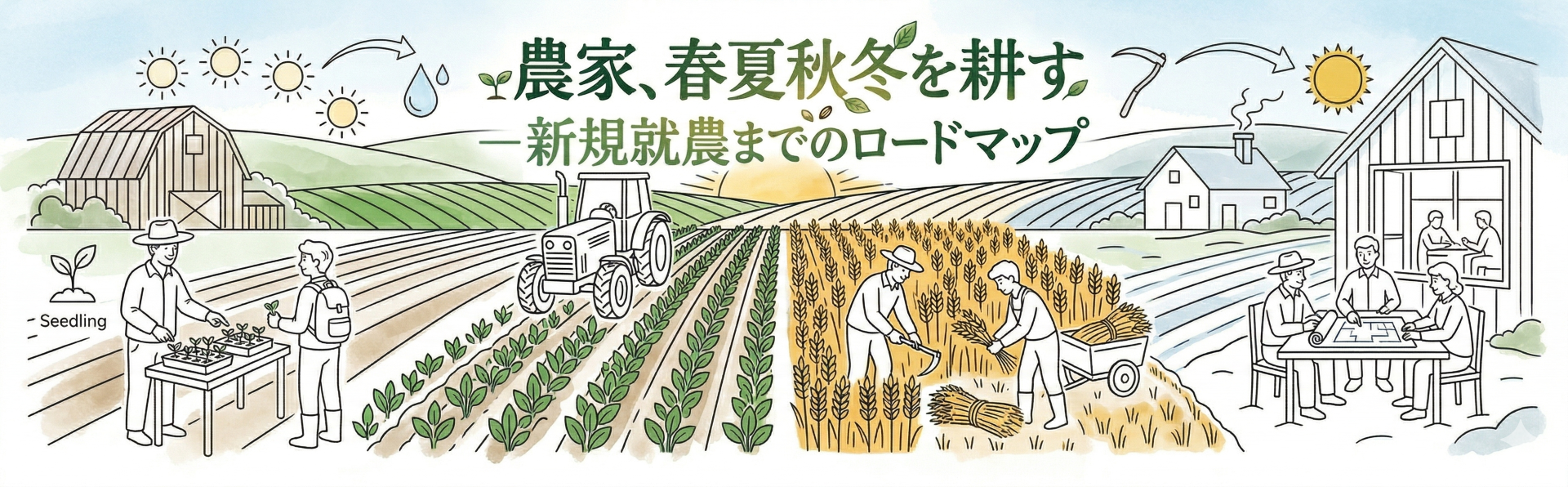 農家、春夏秋冬を耕す。—新規就農のためのロードマップ