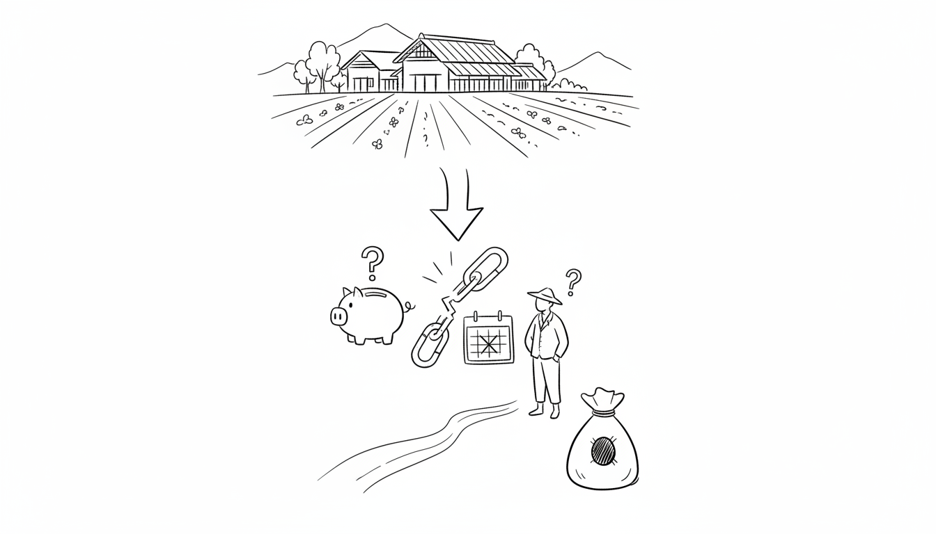 新規就農で返還が必要になる条件とは？