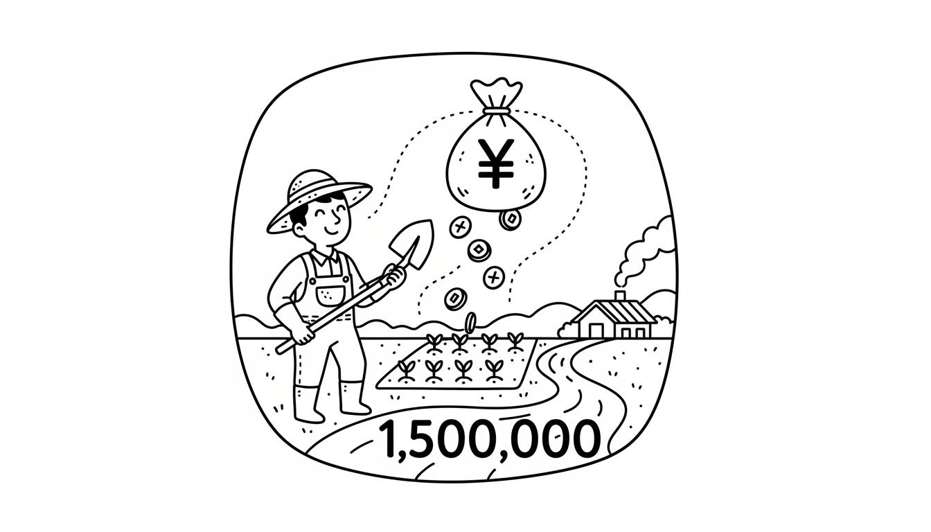新規就農で150万円もらえるって本当?
