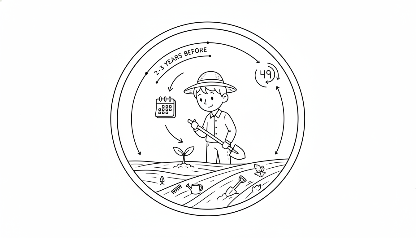 なぜ49歳以下で2〜3年前からの準備が推奨されるのか