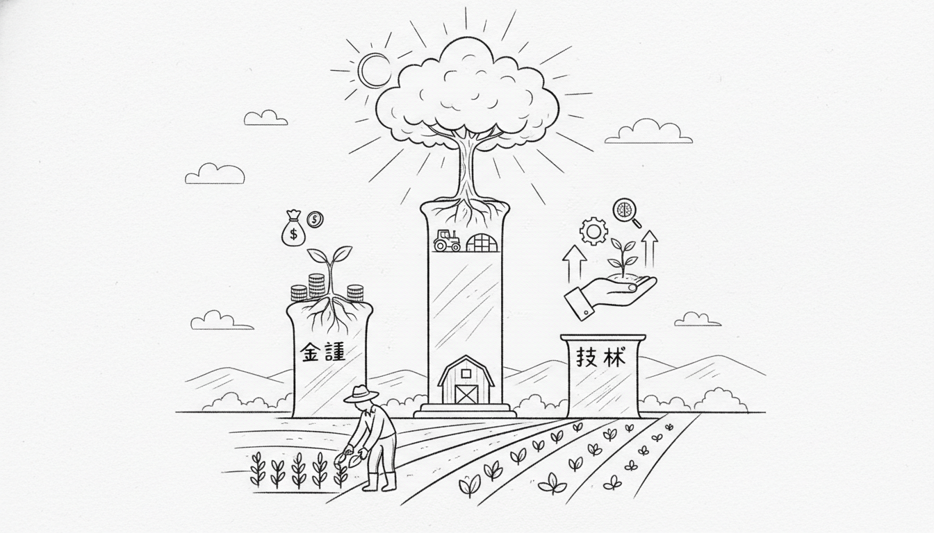新規就農者への支援は「資金・設備・技術」の3本柱で充実しています