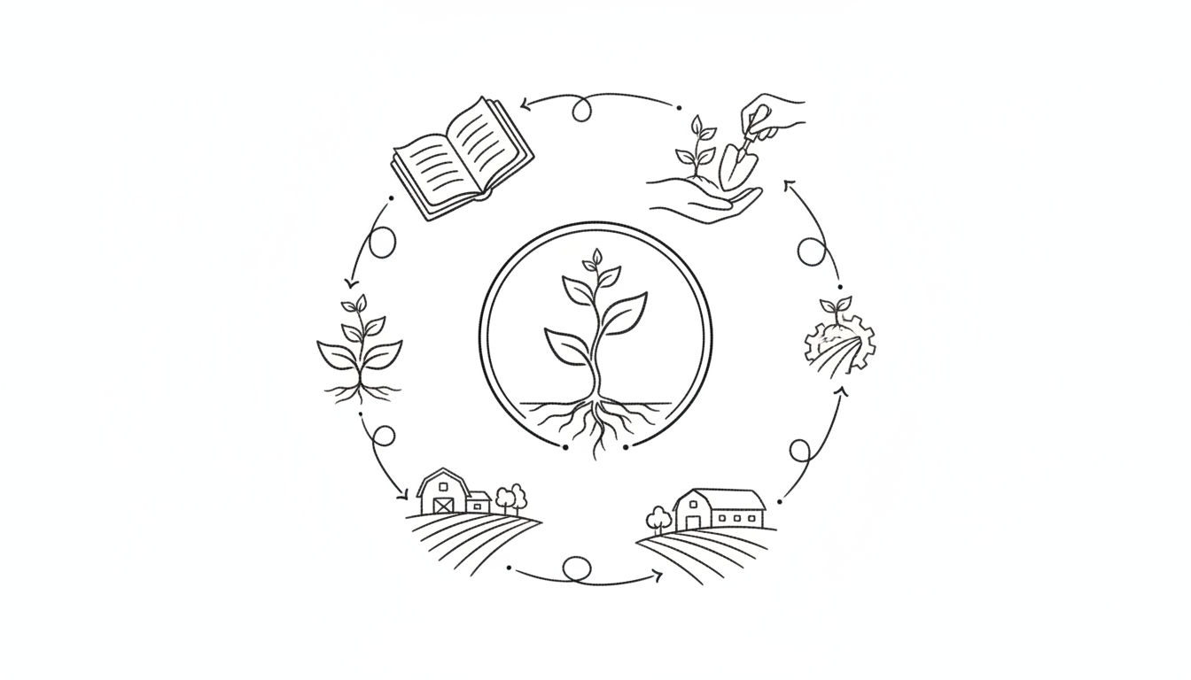 新規就農に向けた研修制度の全体像